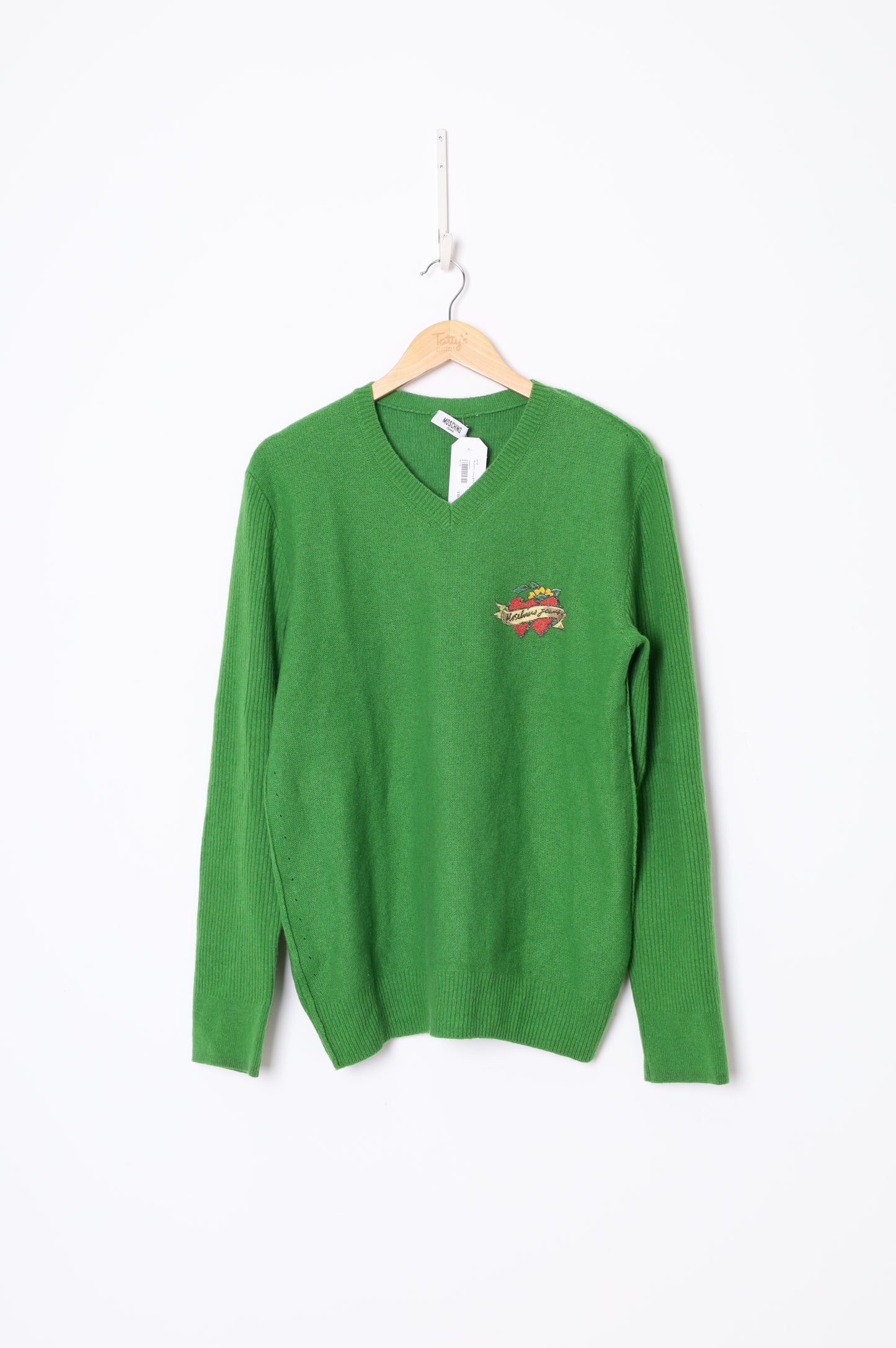 Moschino Jeans Mens Green Jumper Size L