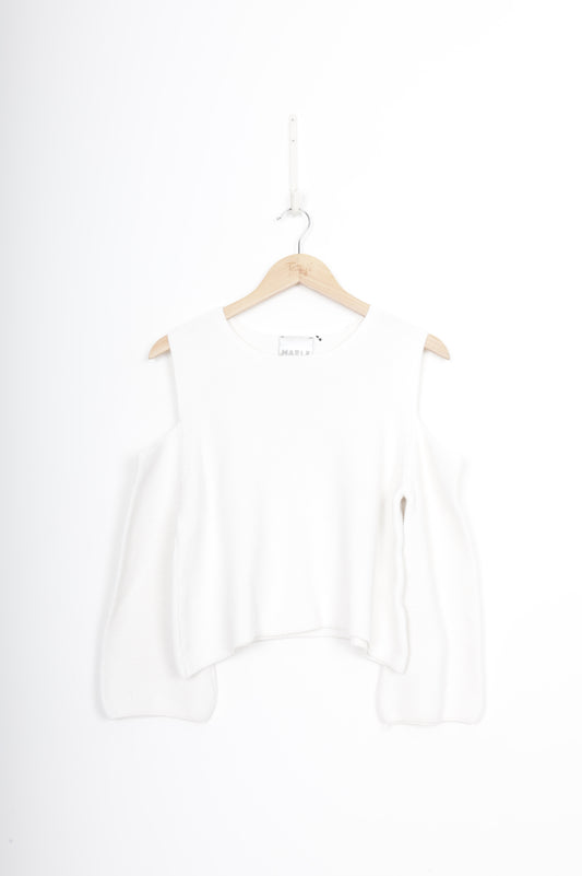 Marle Womens White Jumper Size M