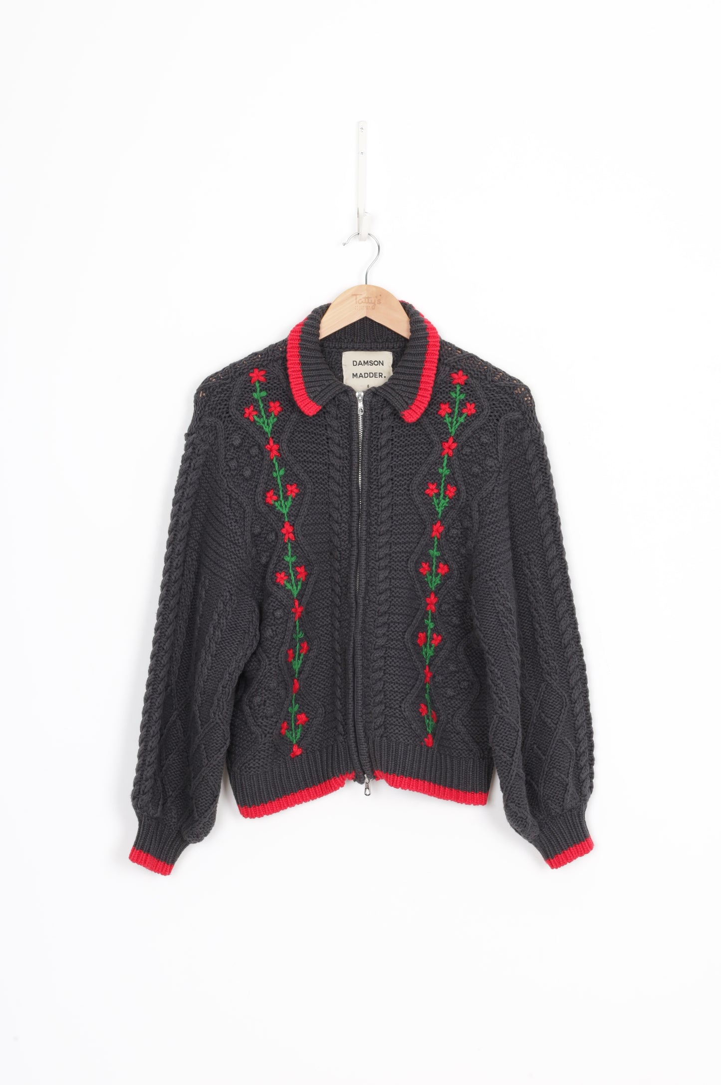 Damson Madder Womens Grey Cardigan Size 8