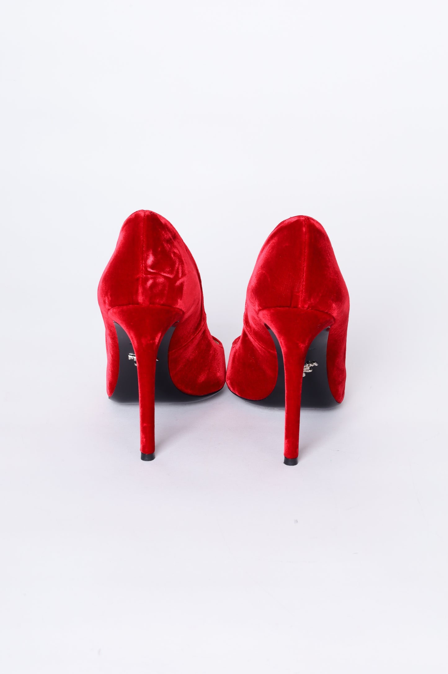 Prada Womens Red Heels Size EU 41
