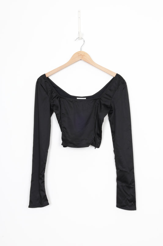 Tansey Womens Black Top Size 8