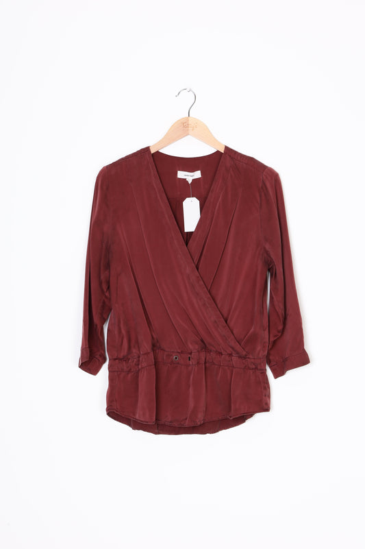 Juliette Hogan Womens Red Top Size 12