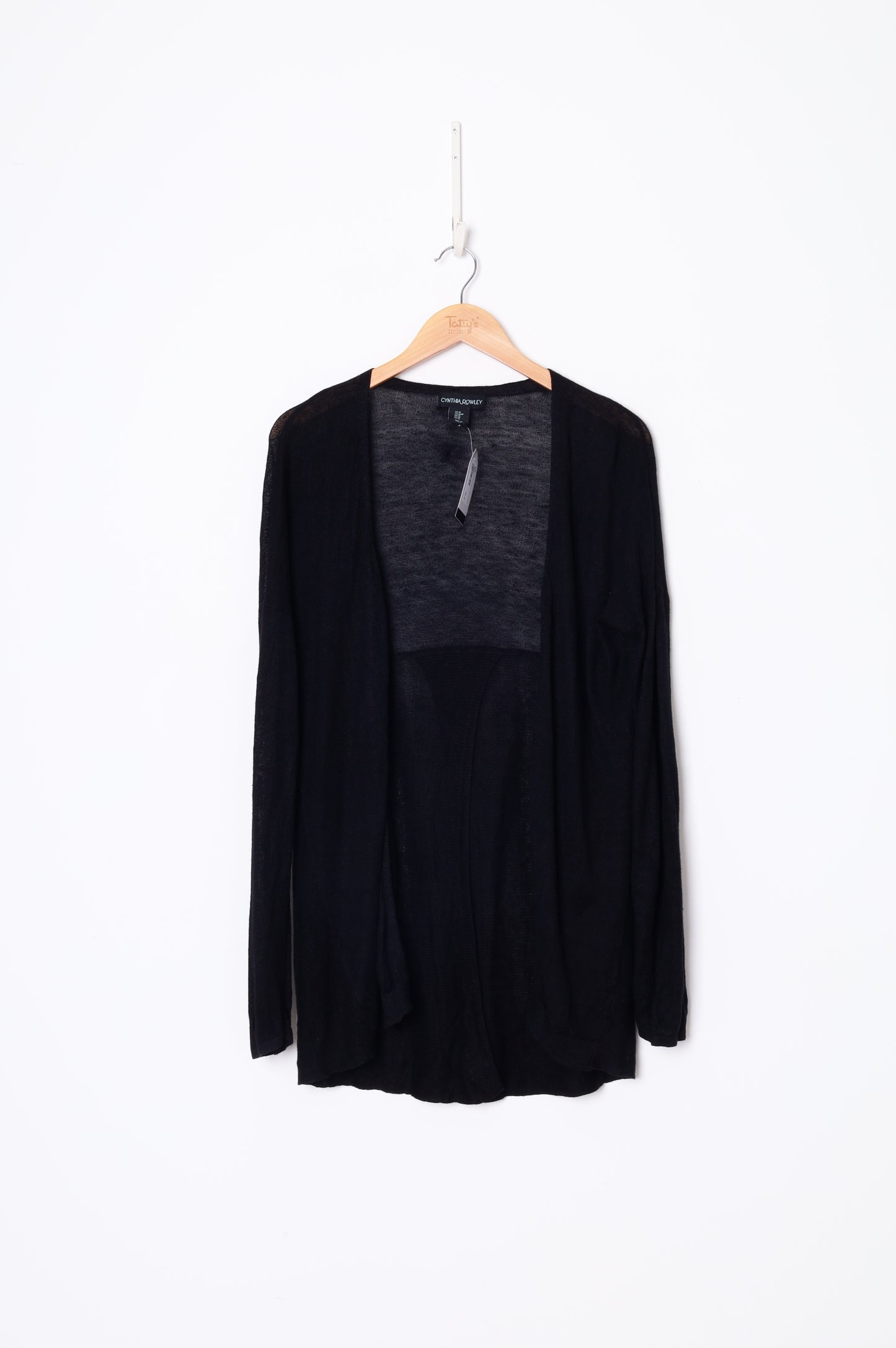 Cynthia Rowley Womens Black Cardigan Size M
