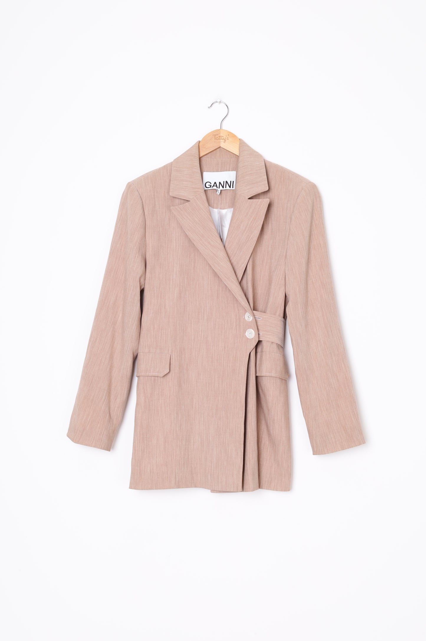 Ganni Womens Brown Blazer Size 34