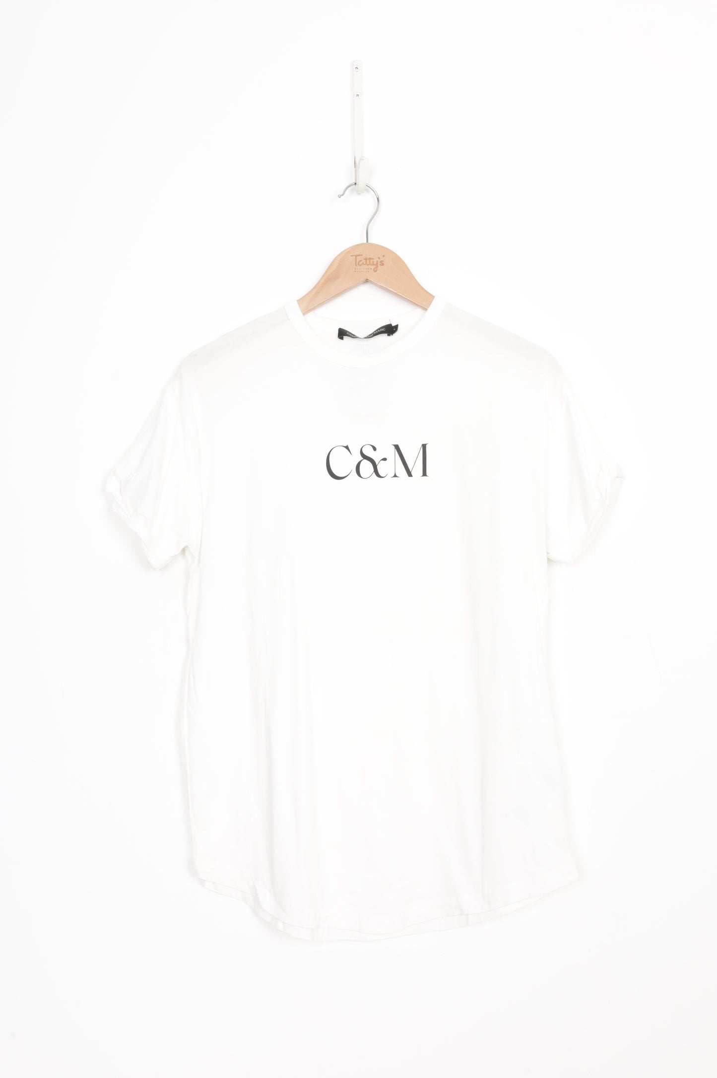 Camilla and marc Womens White T-shirt Size 6