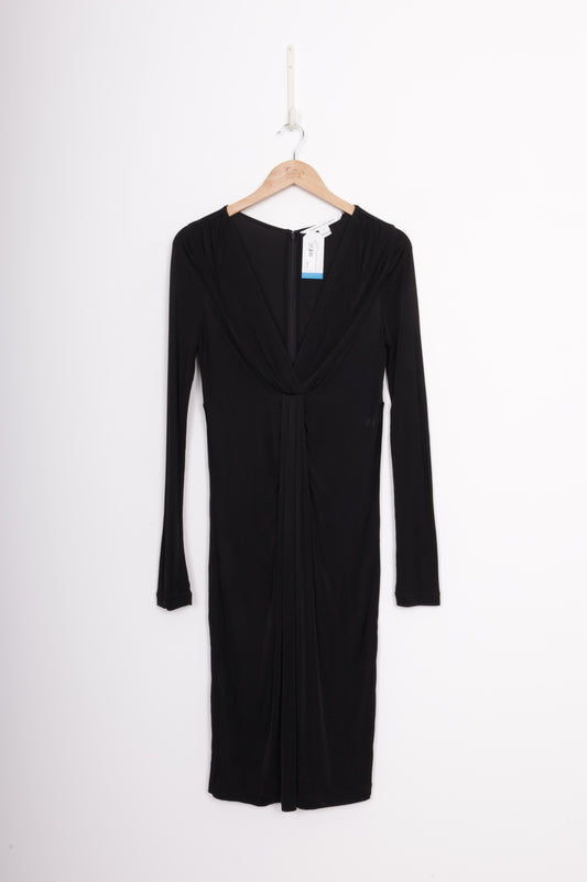 Diane von Furstenberg Womens Black Dress Size 10