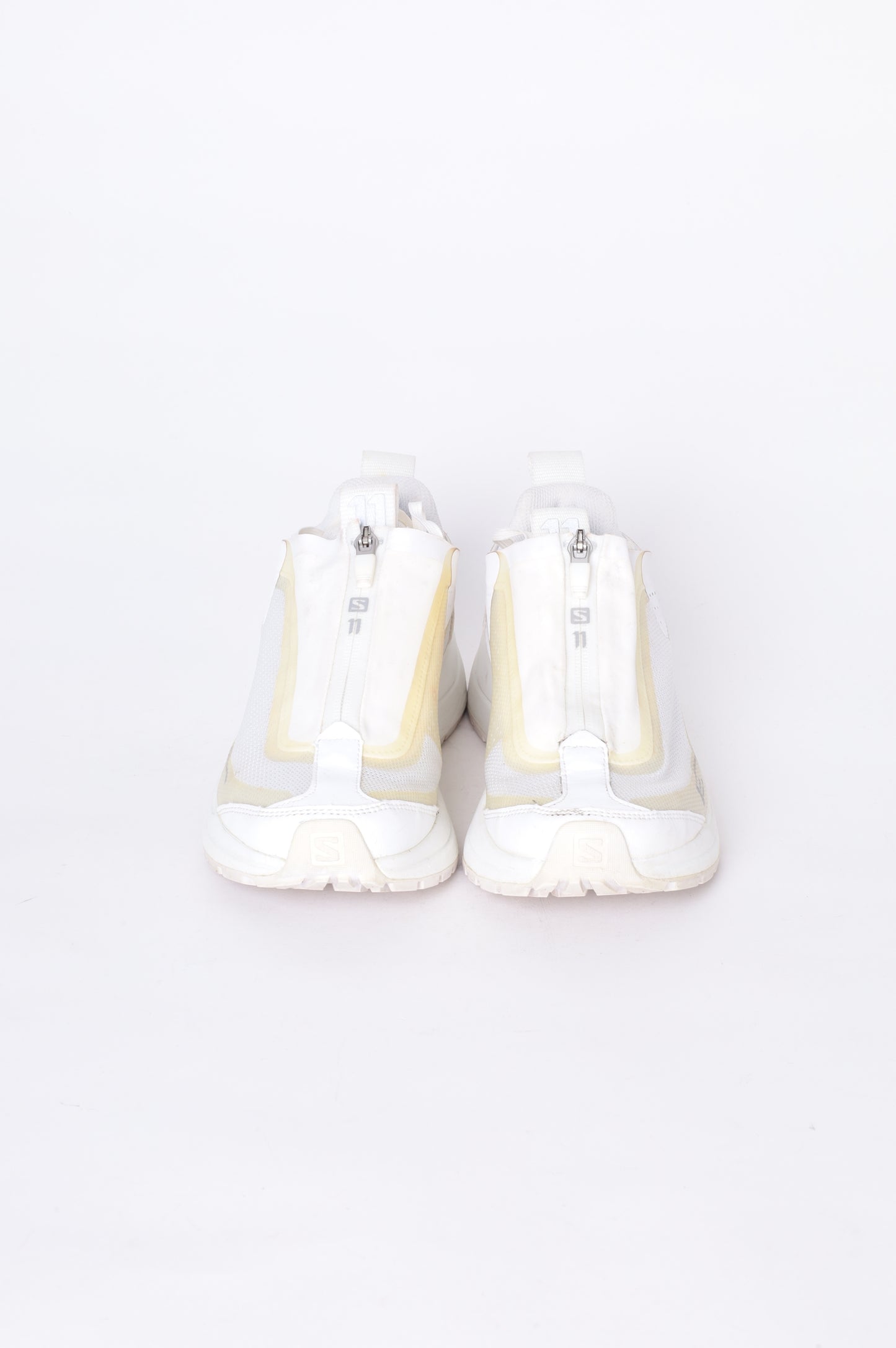 11 by Boris Bidjan x Salomon Unisex White Sneakers Size EU 41