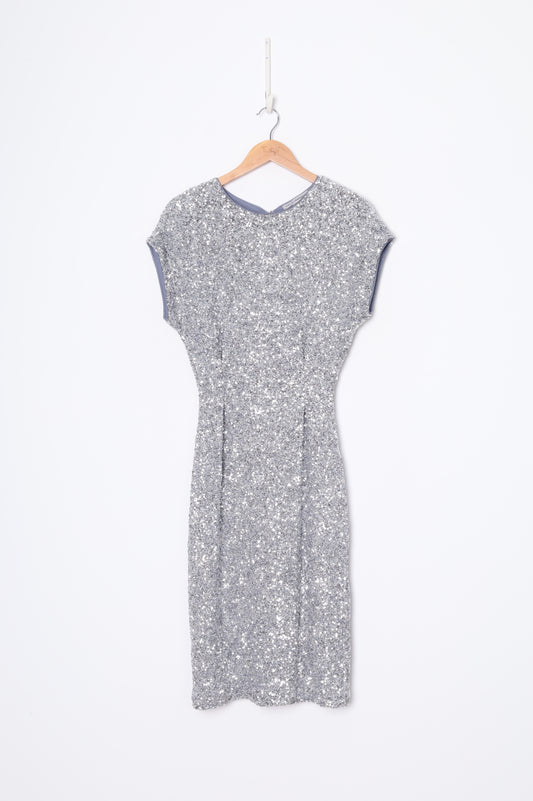 David Lawrence Womens Silver Dress Size 8