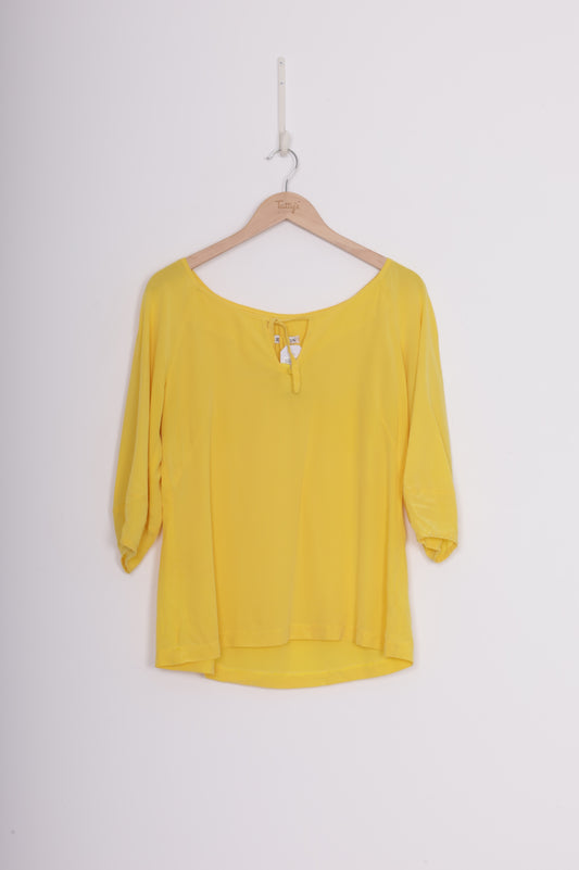 Carlson Womens Yellow Blouse Size 12