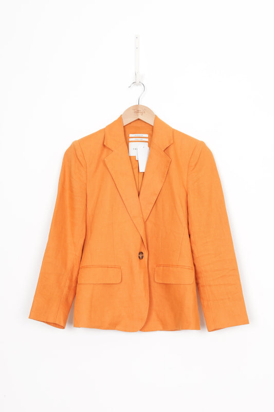 Trenery Womens Orange Blazer Size 6