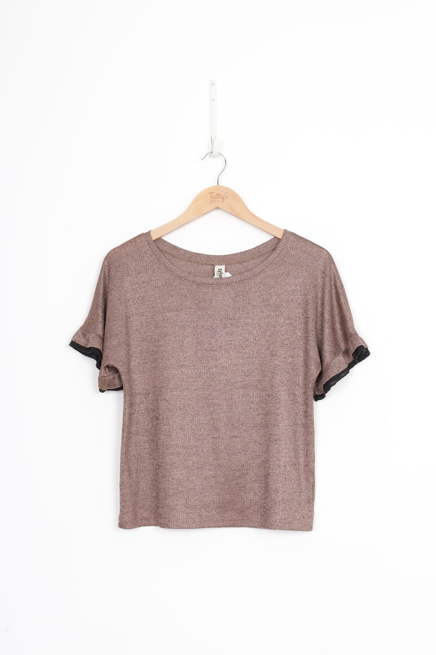 Sylvester Womens Brown Top Size S