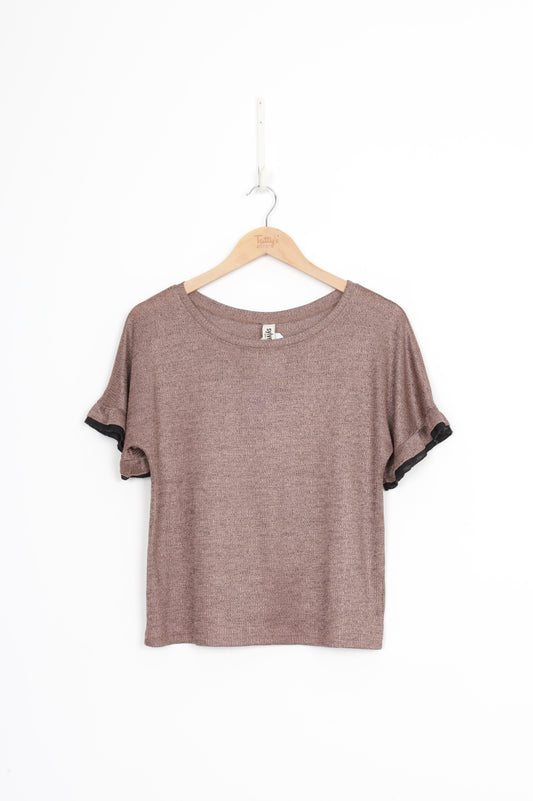 Sylvester Womens Brown Top Size S