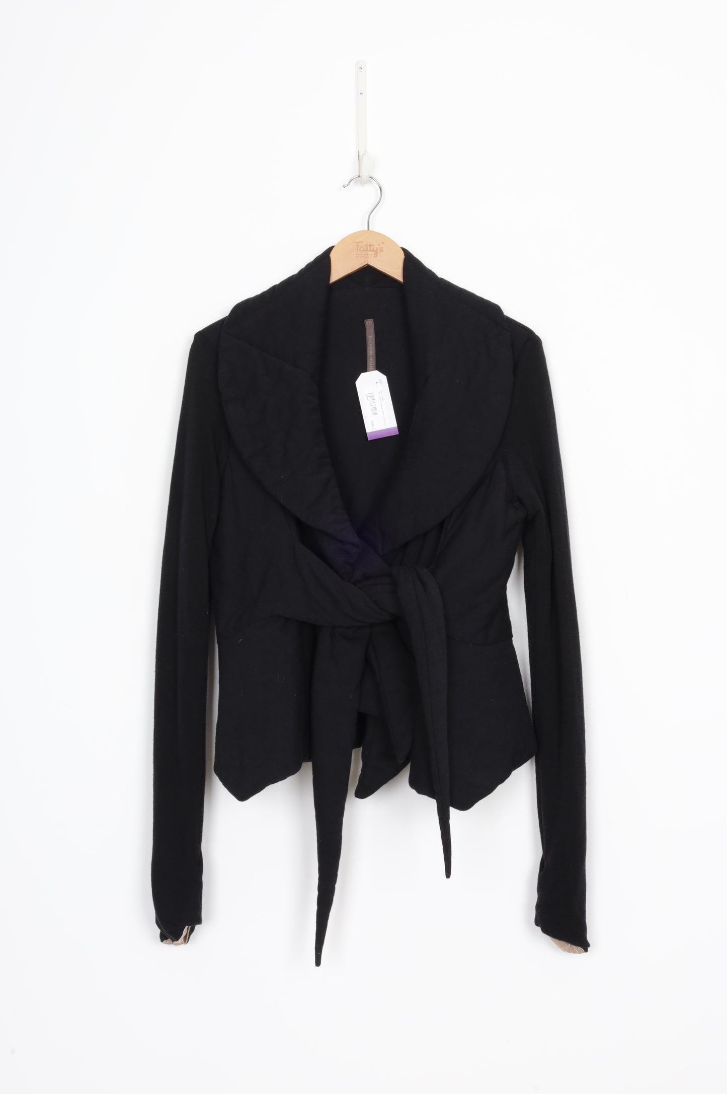 Rick Owens Womens Black Jacket Size 14