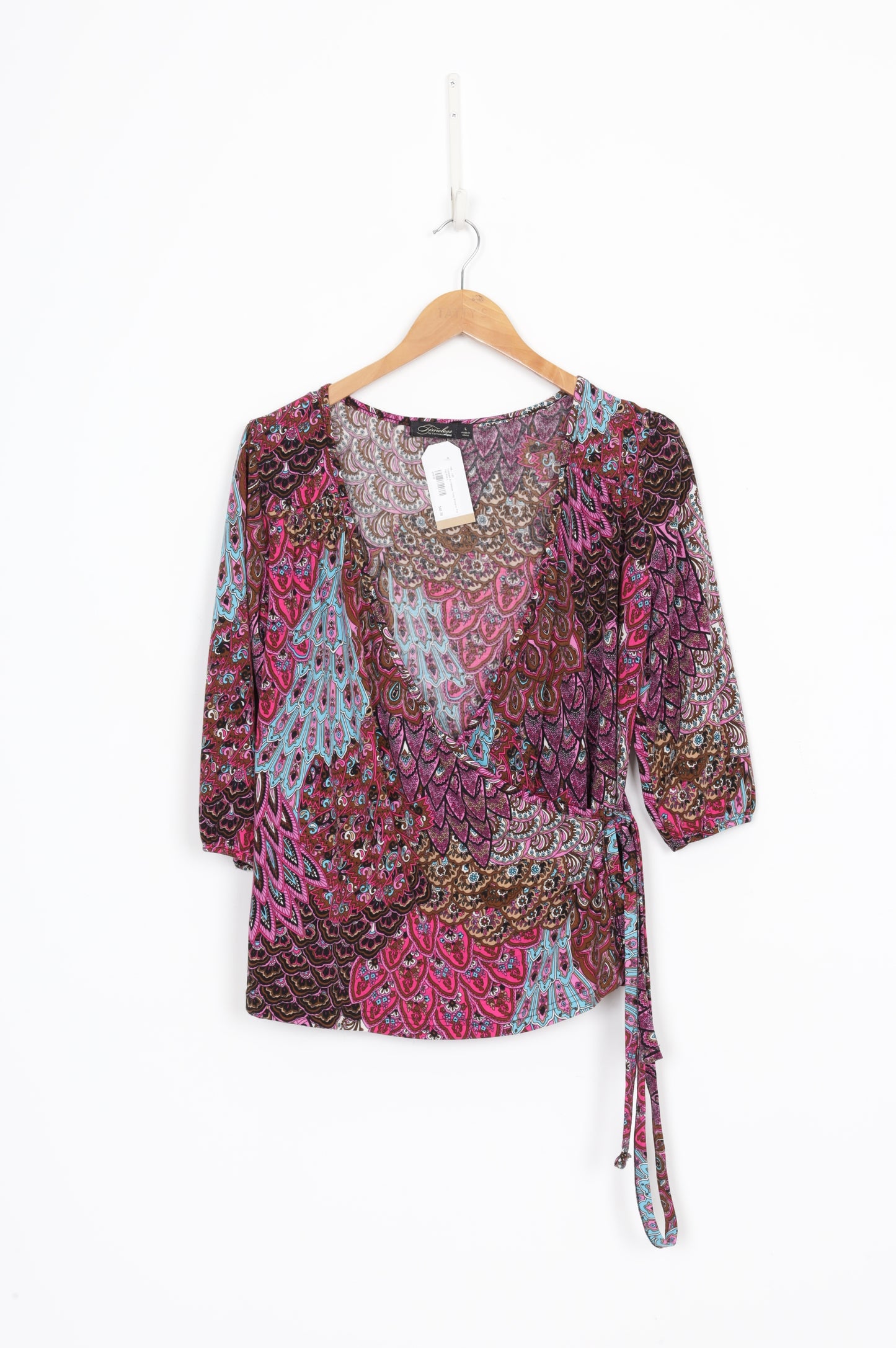 Timeless by Vanessa Tong Womens Pink Top Size L