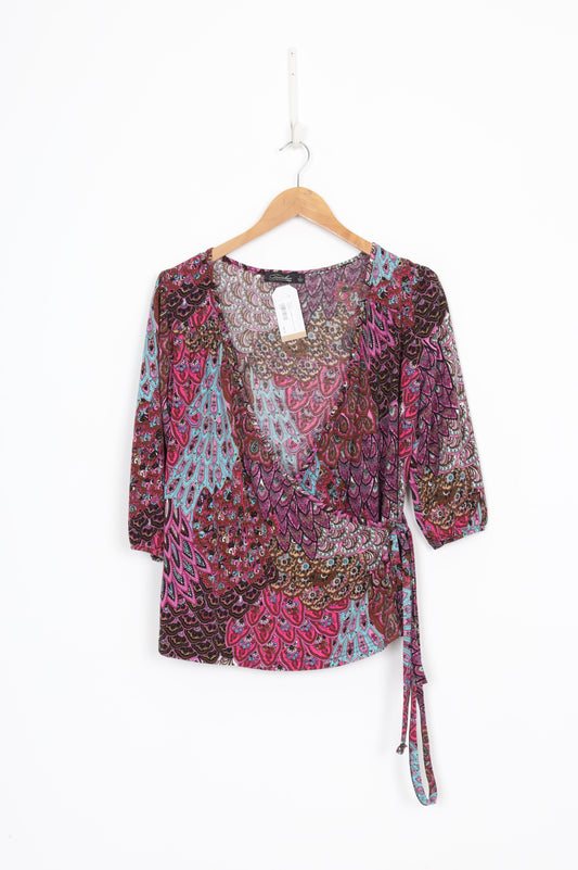 Timeless by Vanessa Tong Womens Pink Top Size L