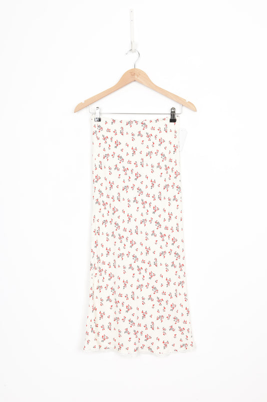 Ciao Lucia Womens Cream Skirt Size S