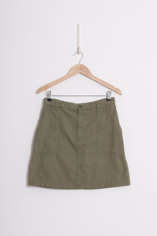 A.P.C Womens Green Mini Skirt Size 38