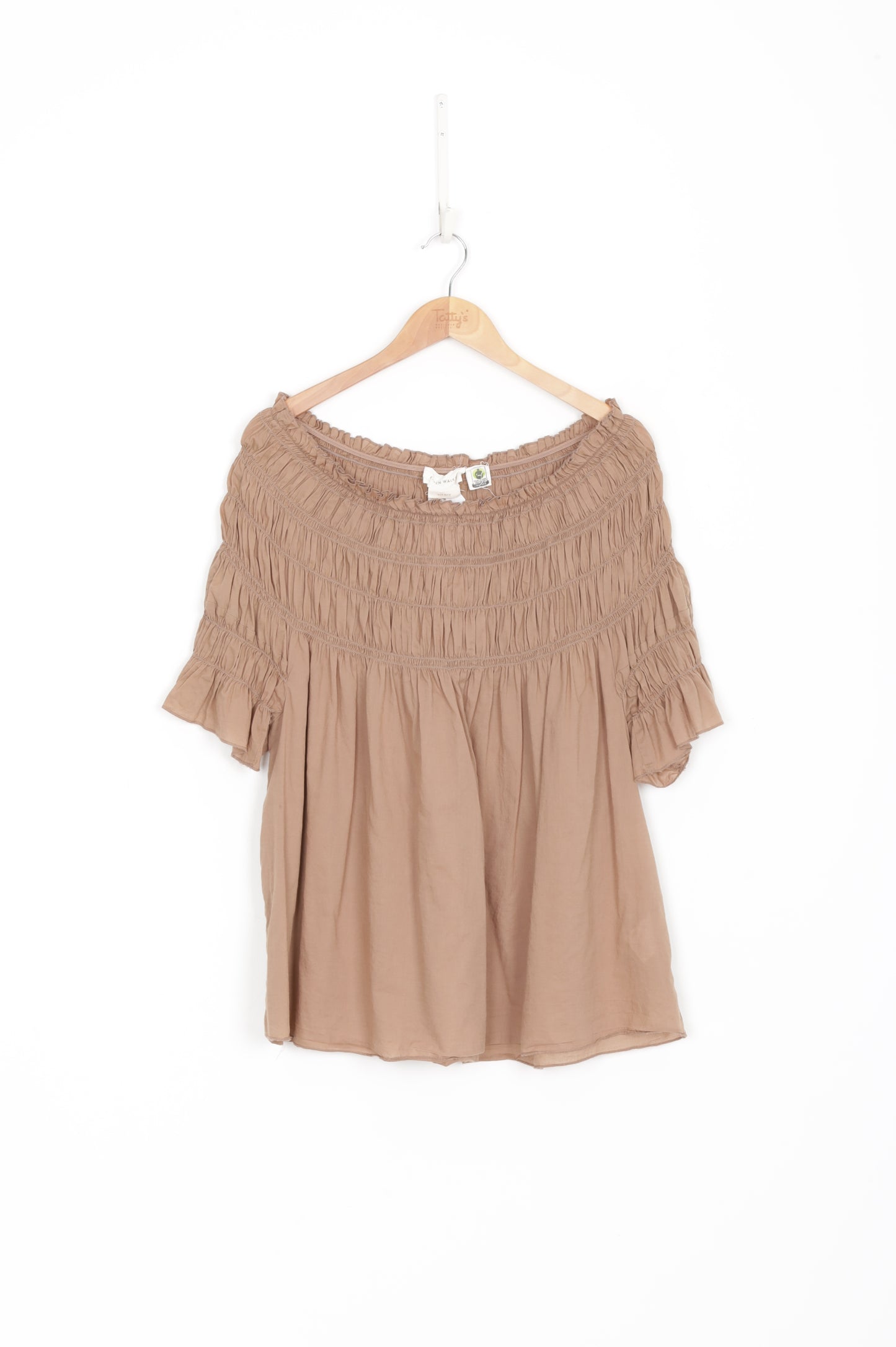 Karen Walker Womens Brown Top Size 12