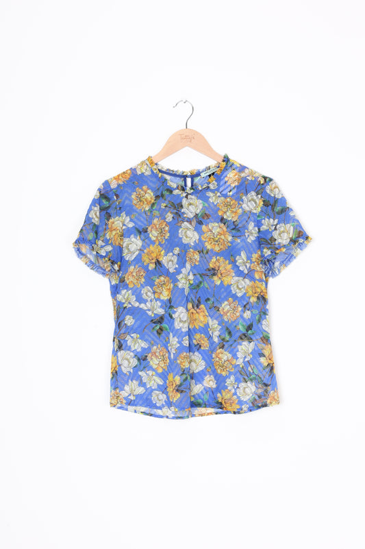 Kate Sylvester Womens Blue Top Size S