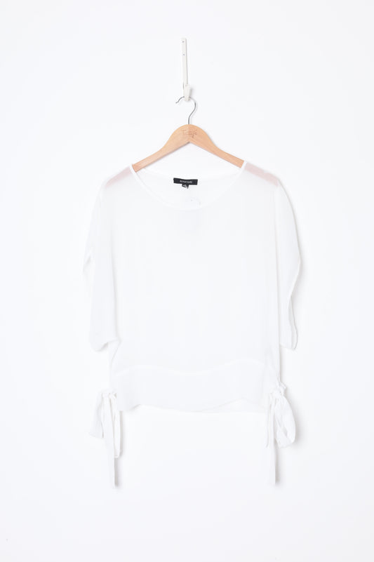 Repertoire Womens White Top Size 10