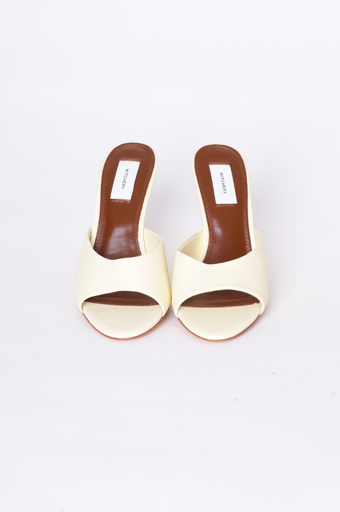 Witchery Womens Cream Heels Size EU 38
