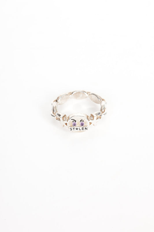 Stolen Girfriends Club Womens Silver Ring Size US 9