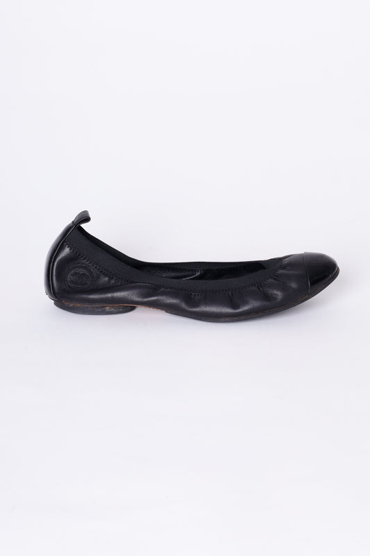 Chanel Womens Black Shoes Size EU 39.5