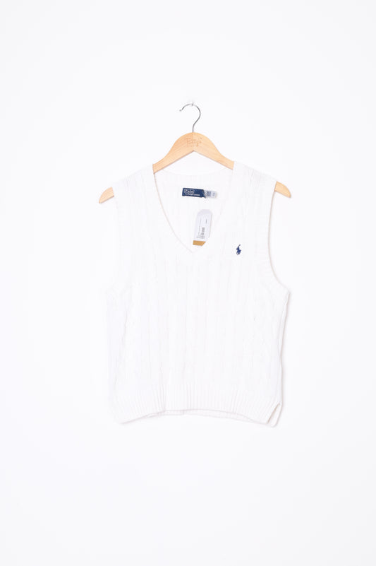 Polo by Ralph Lauren Womens White Vest Size S