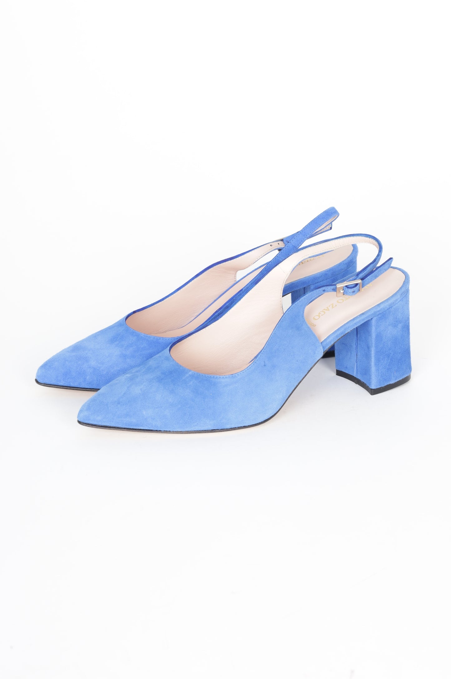 Alberto Zago Womens Blue Heels Size EU 40