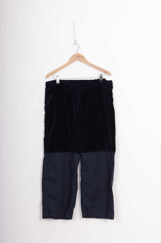 flora animalia Womens Blue Pants Size L
