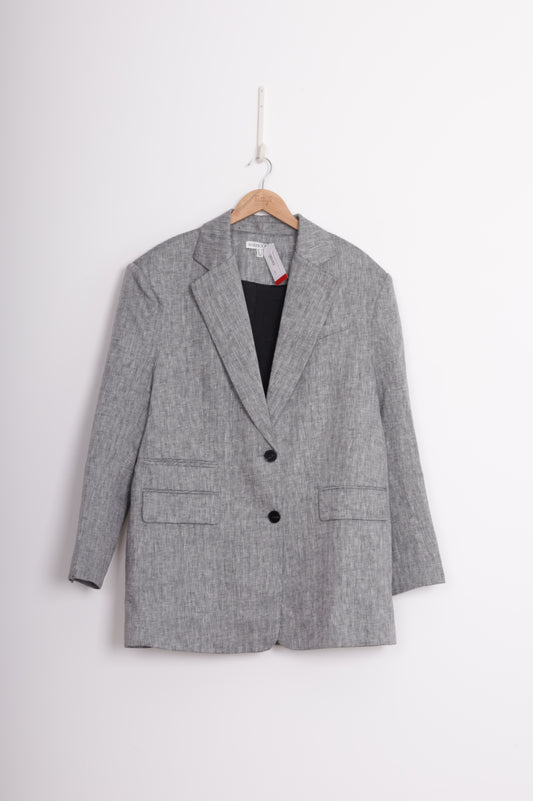 Shona Joy Womens Grey Blazer Size 16