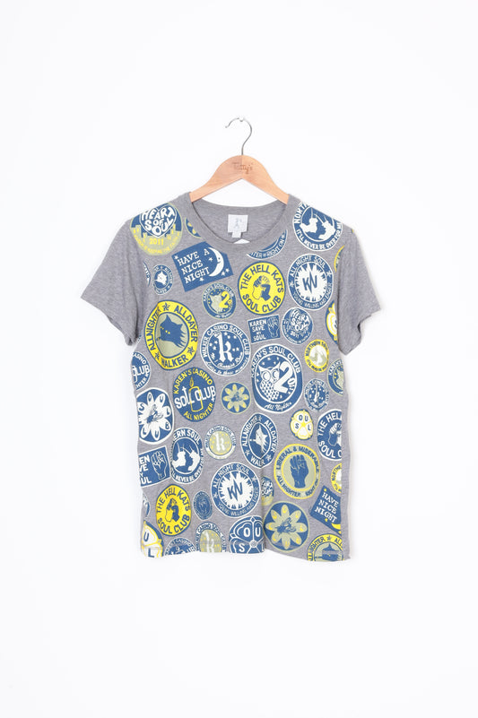 Karen Walker Runaway Womens Grey T-shirt Size 6