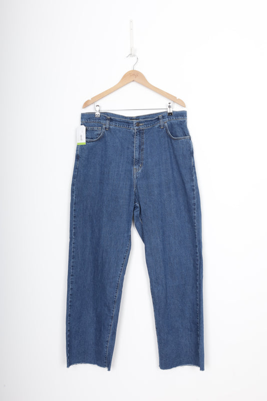 Bassike Womens Blue Jeans Size W 34