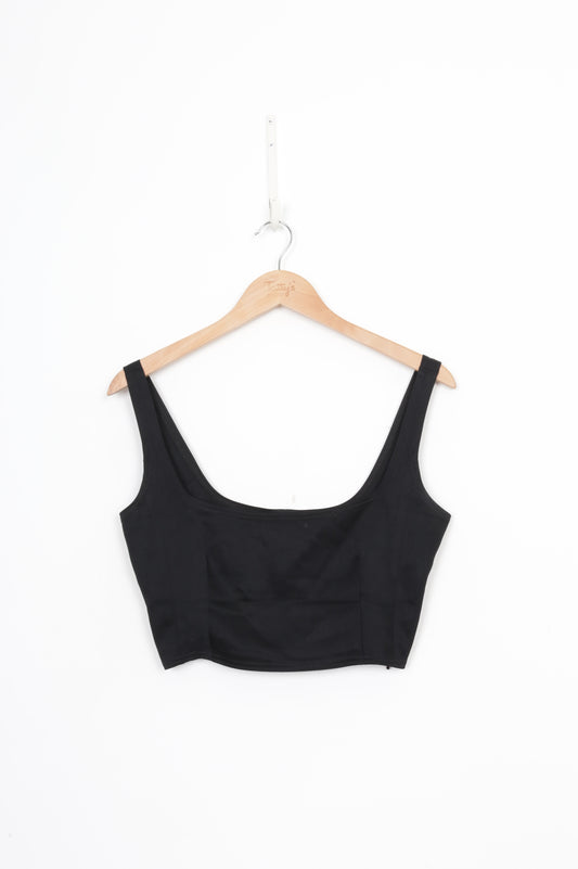 paris gerogia Womens Black Top Size M