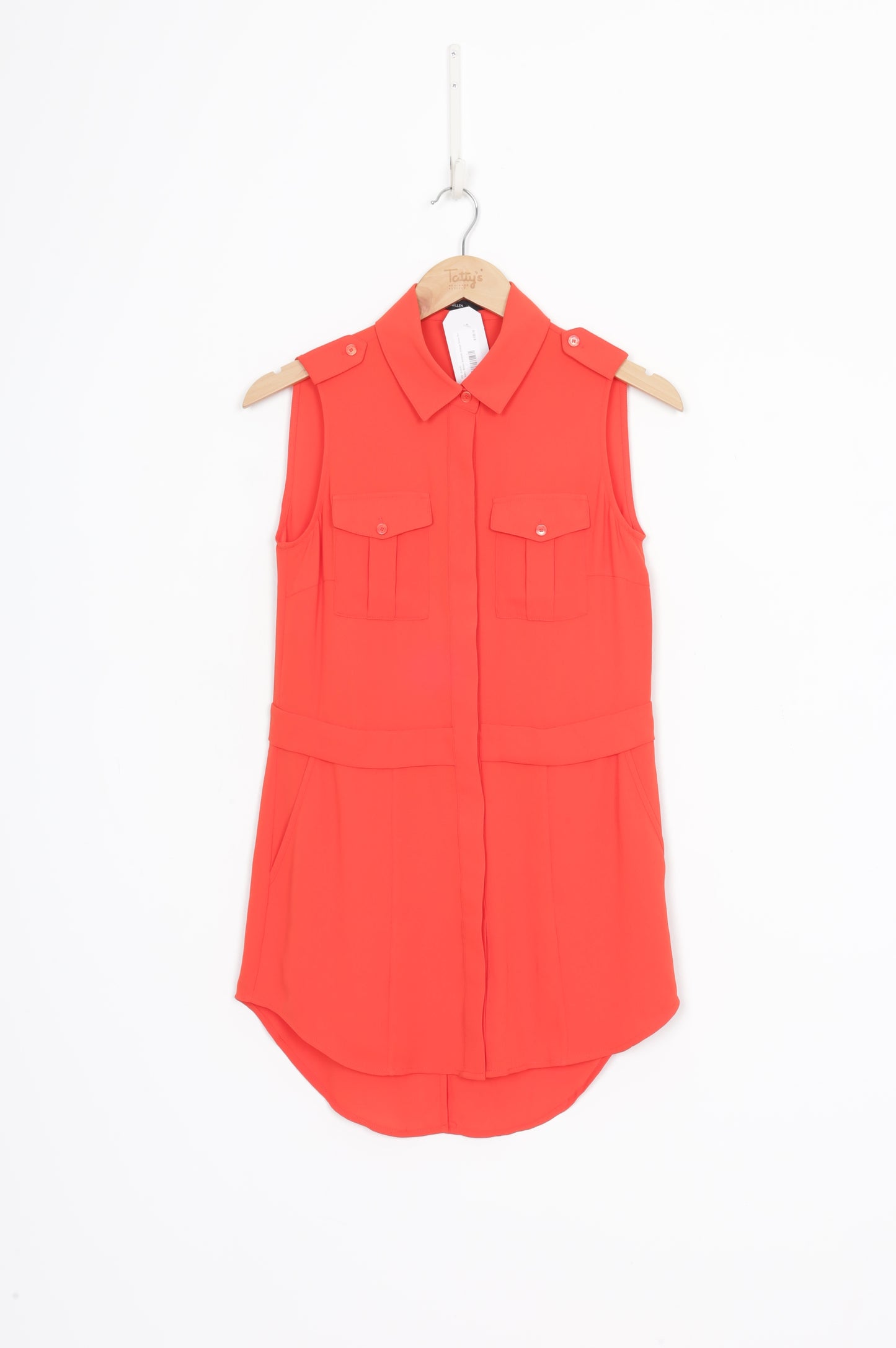 Karen Millen Womens Orange Dress Size 8