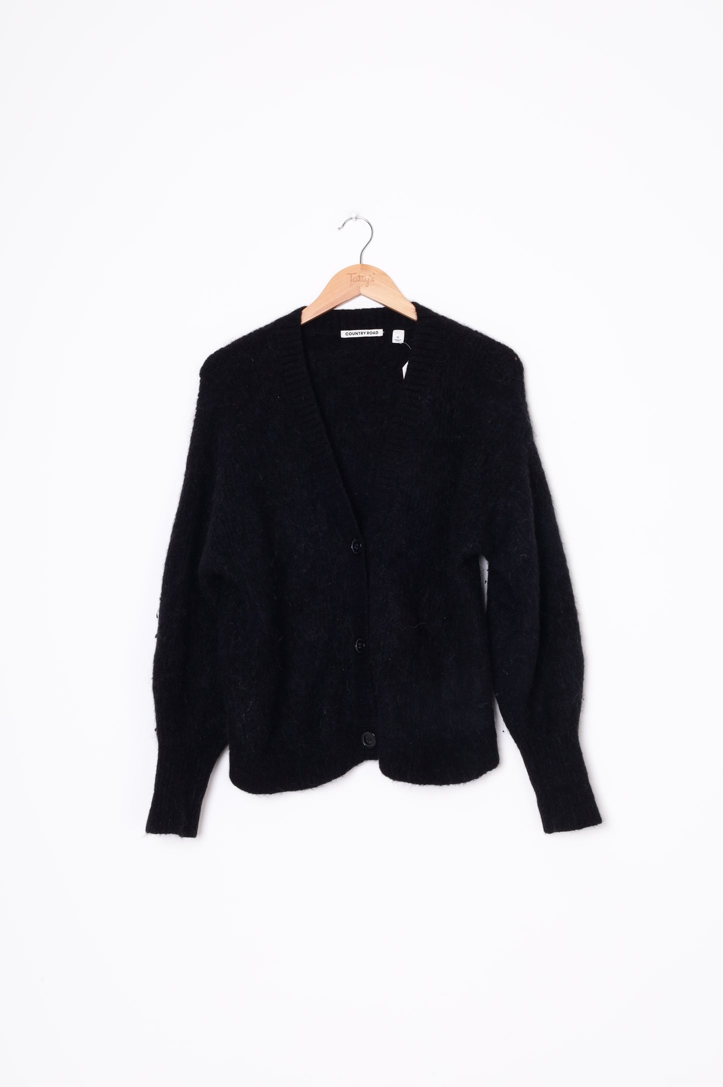 Country Road Womens Black Cardigan Size XL