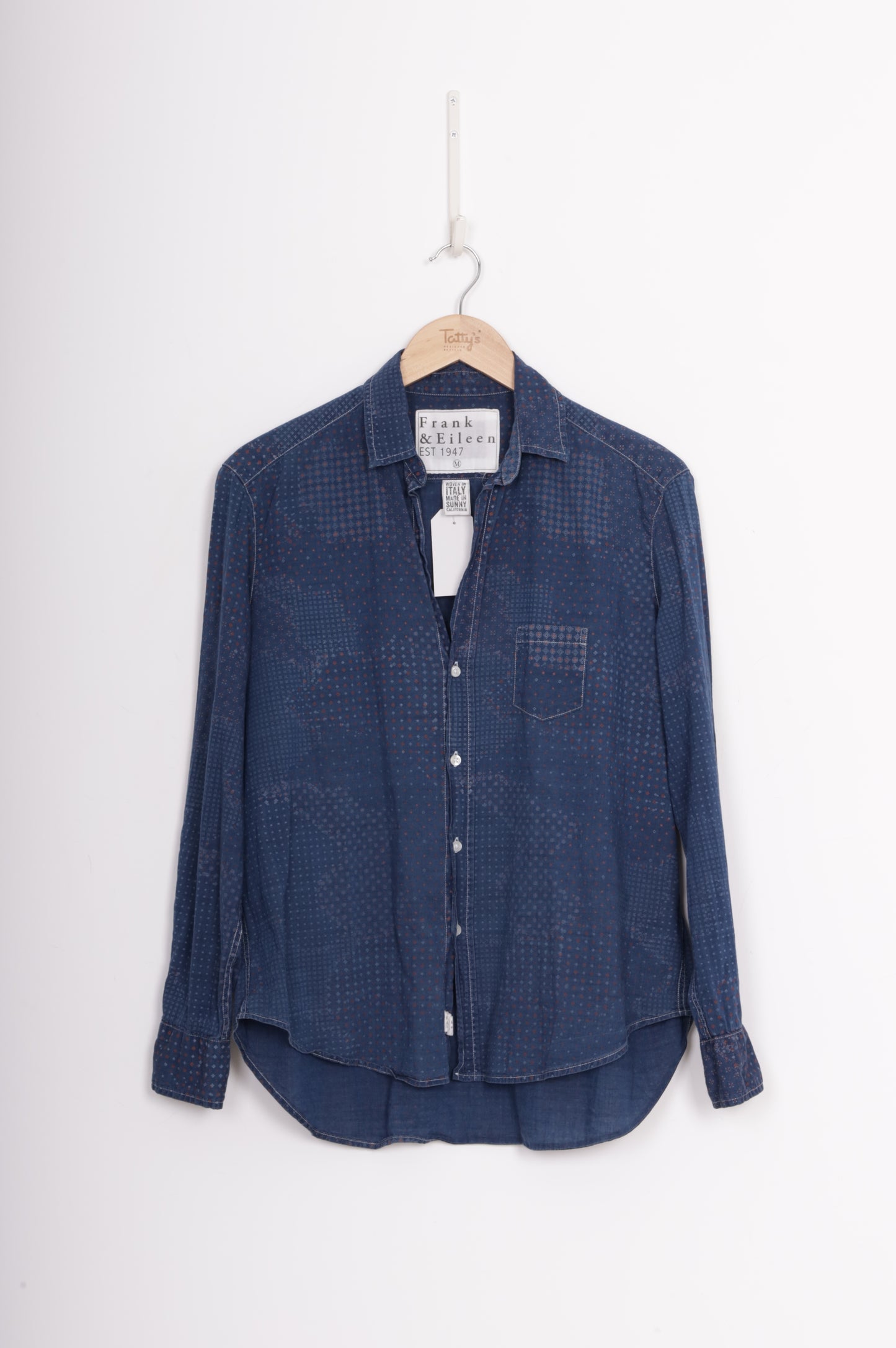 Frank & Eileen Womens Blue Shirt Size M