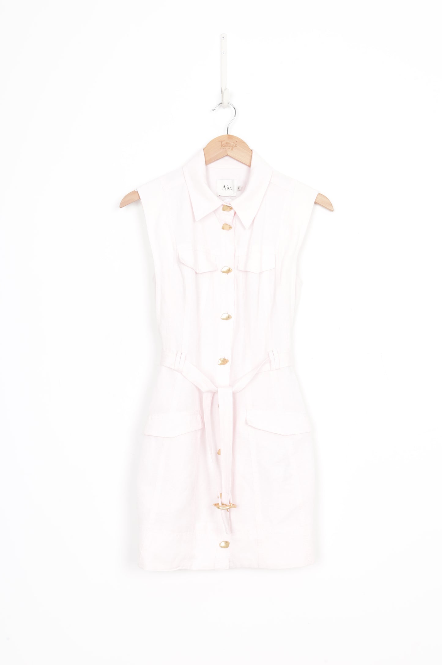 Aje Womens Pink Dress Size 8