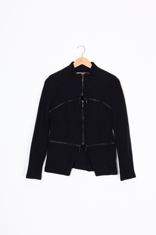 Ricochet Womens Black Jacket Size 10