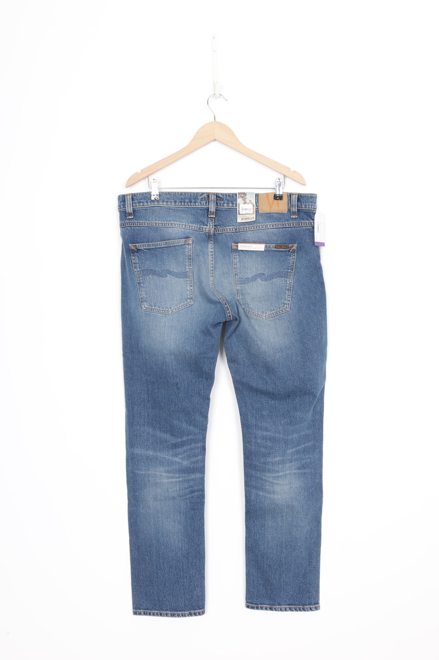 Nudie Jeans Mens Blue Jeans Size W 36