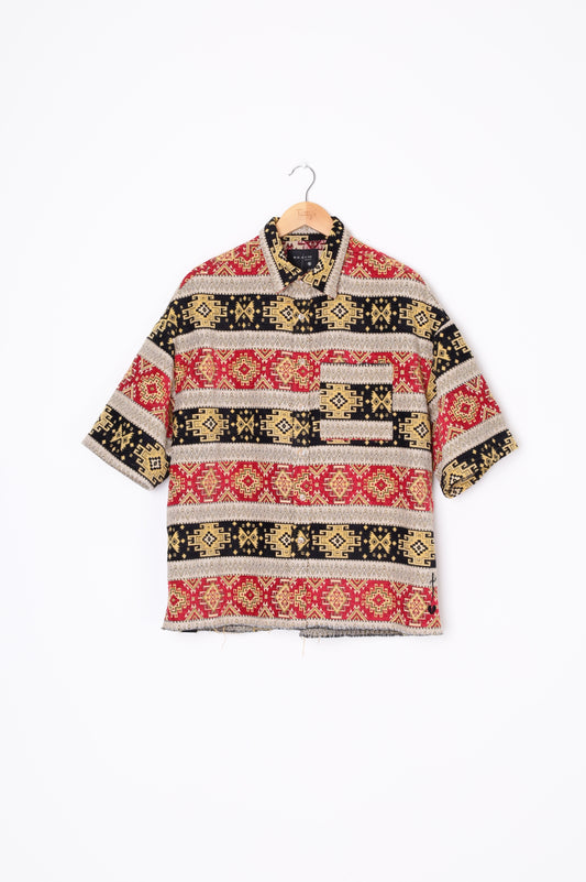 Beach Brains Mens Beige Shirt Size M