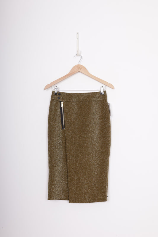 Scotch & Soda Womens Metallic Skirt Size XS