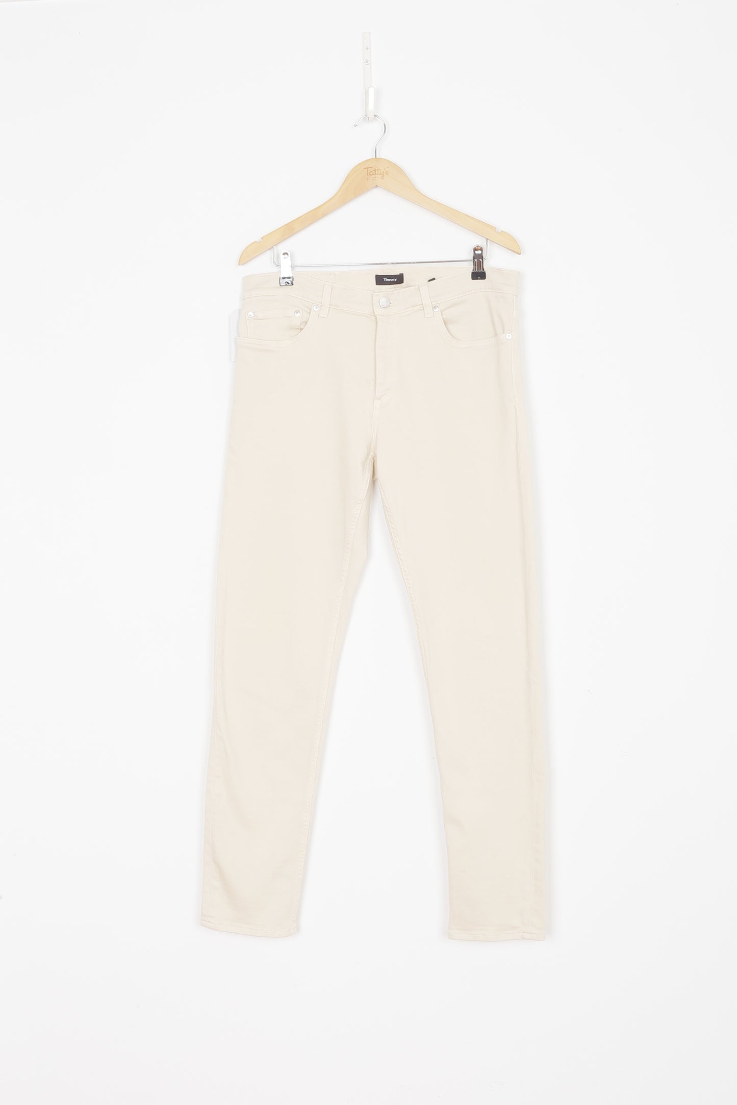 Theory Mens Cream Jeans Size W 33