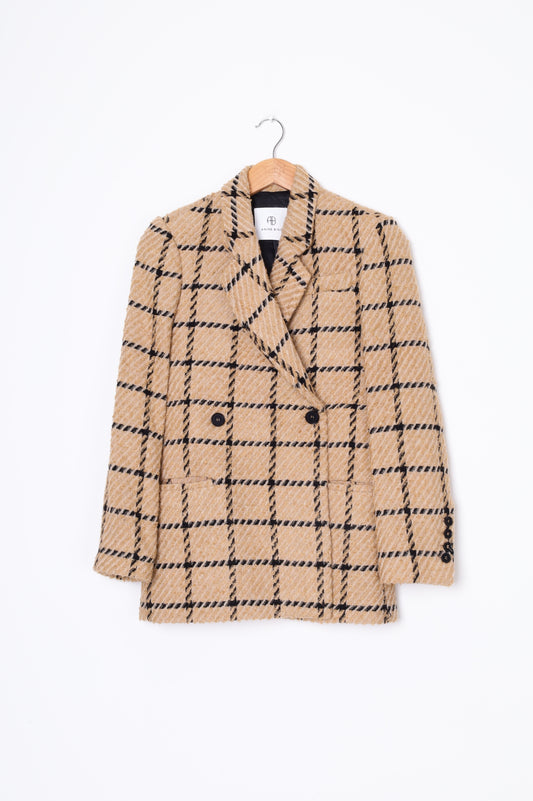 Anine Bing Womens Beige Blazer Size XXS