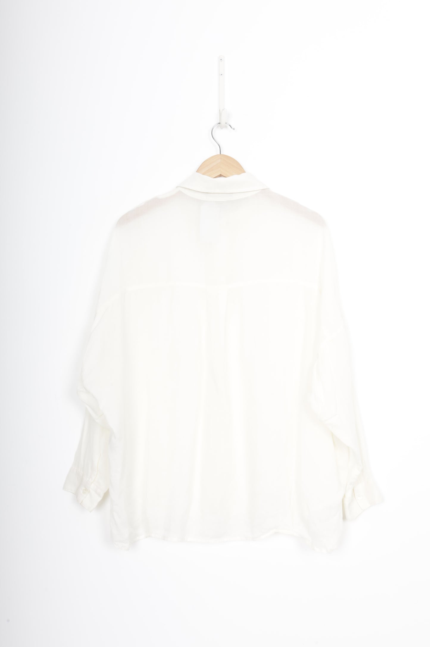 Caroline Sills Womens Cream Shirt Size 8