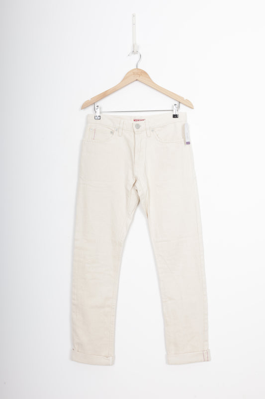 Workshop Mens Cream Jeans Size W 30