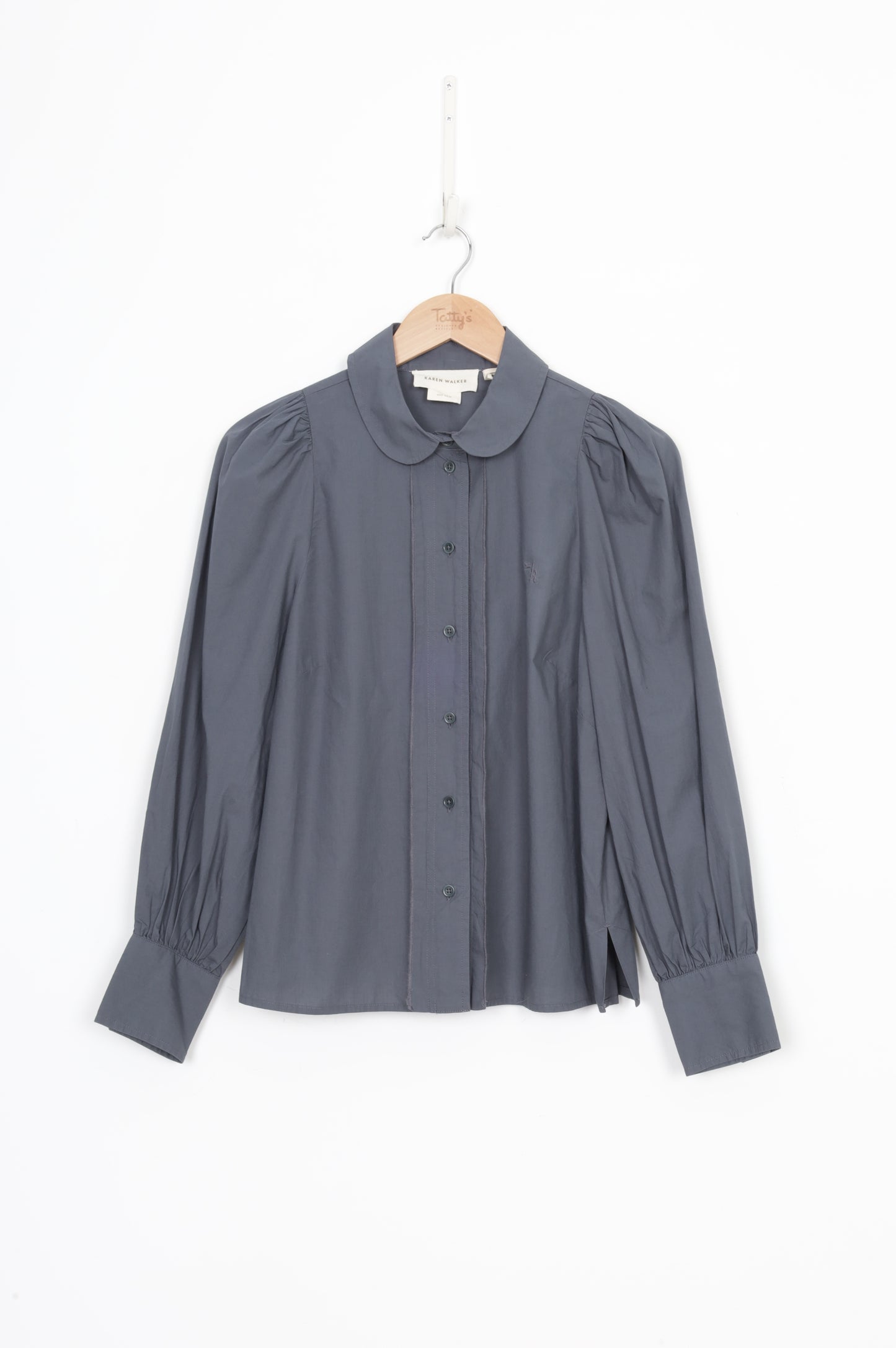 Karen Walker Womens Grey Shirt Size 10