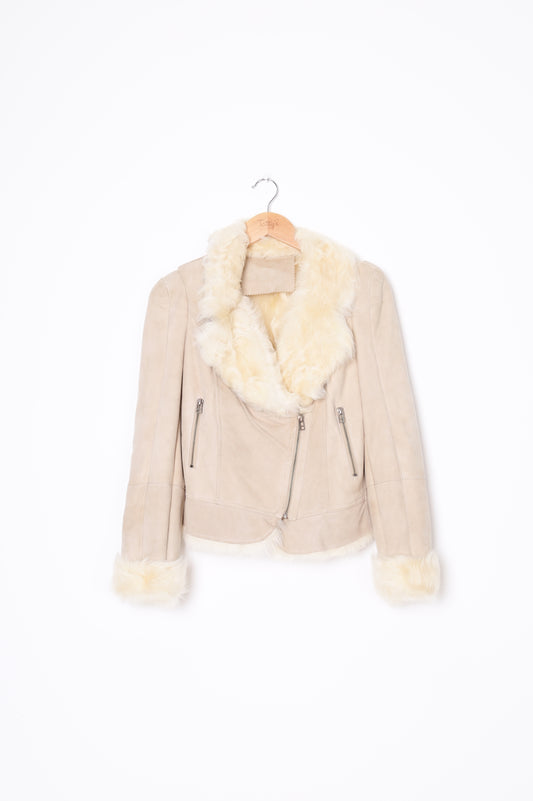 No Label Womens Beige Jacket Size M