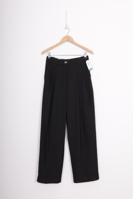 Ganni Womens Black Pants Size EU 34