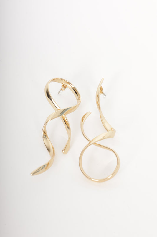 No Label Womens Metallic Earrings Size O/S